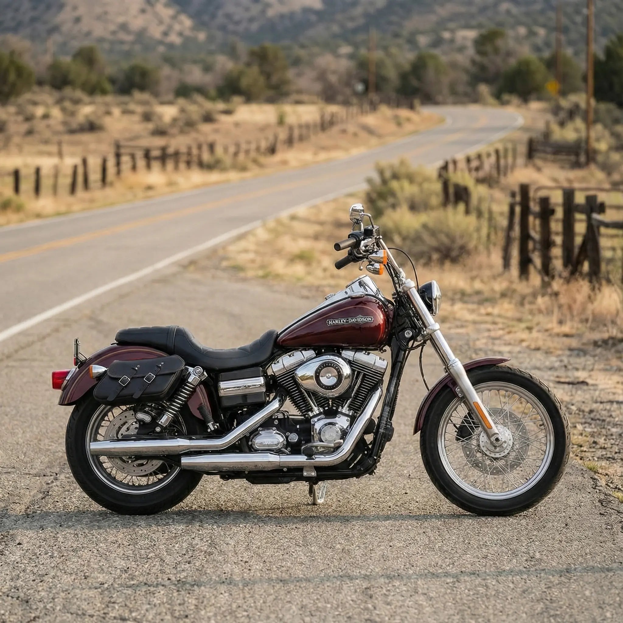 Harley Dyna Solo Bag - Right Side (Model DR04)