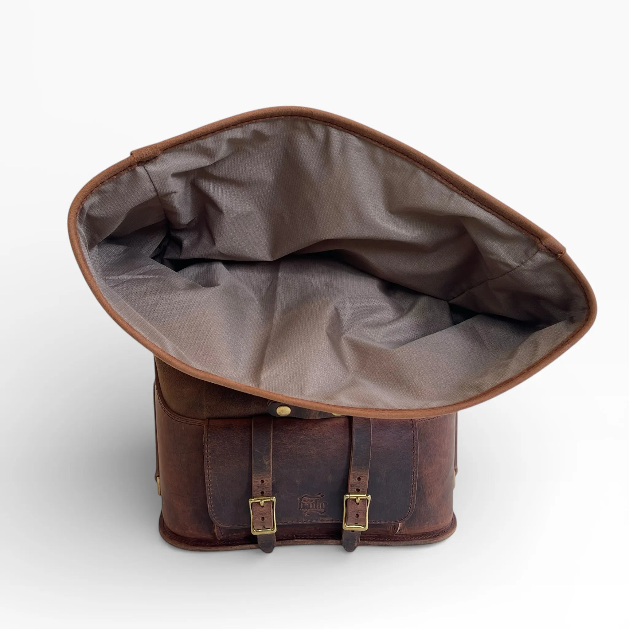 Universal Leather Rolltop Pannier - URP01 (Solo Bag)