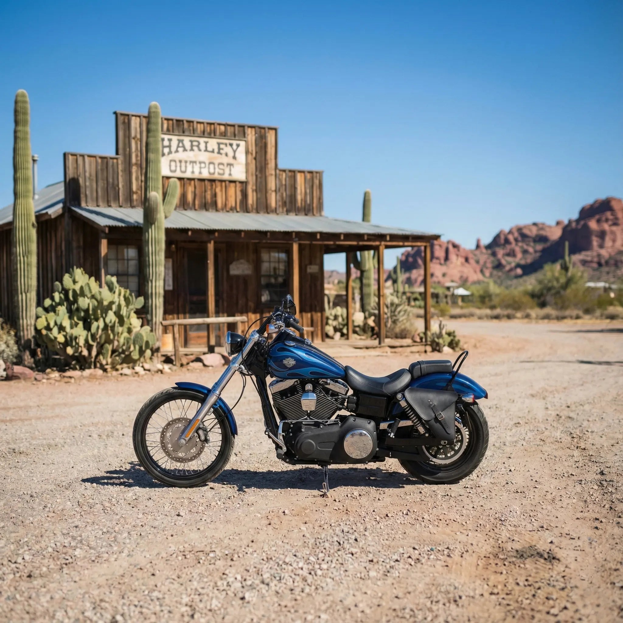 Harley Dyna Solo Bag - Left Side for Side Mount Plate (Model DL032)