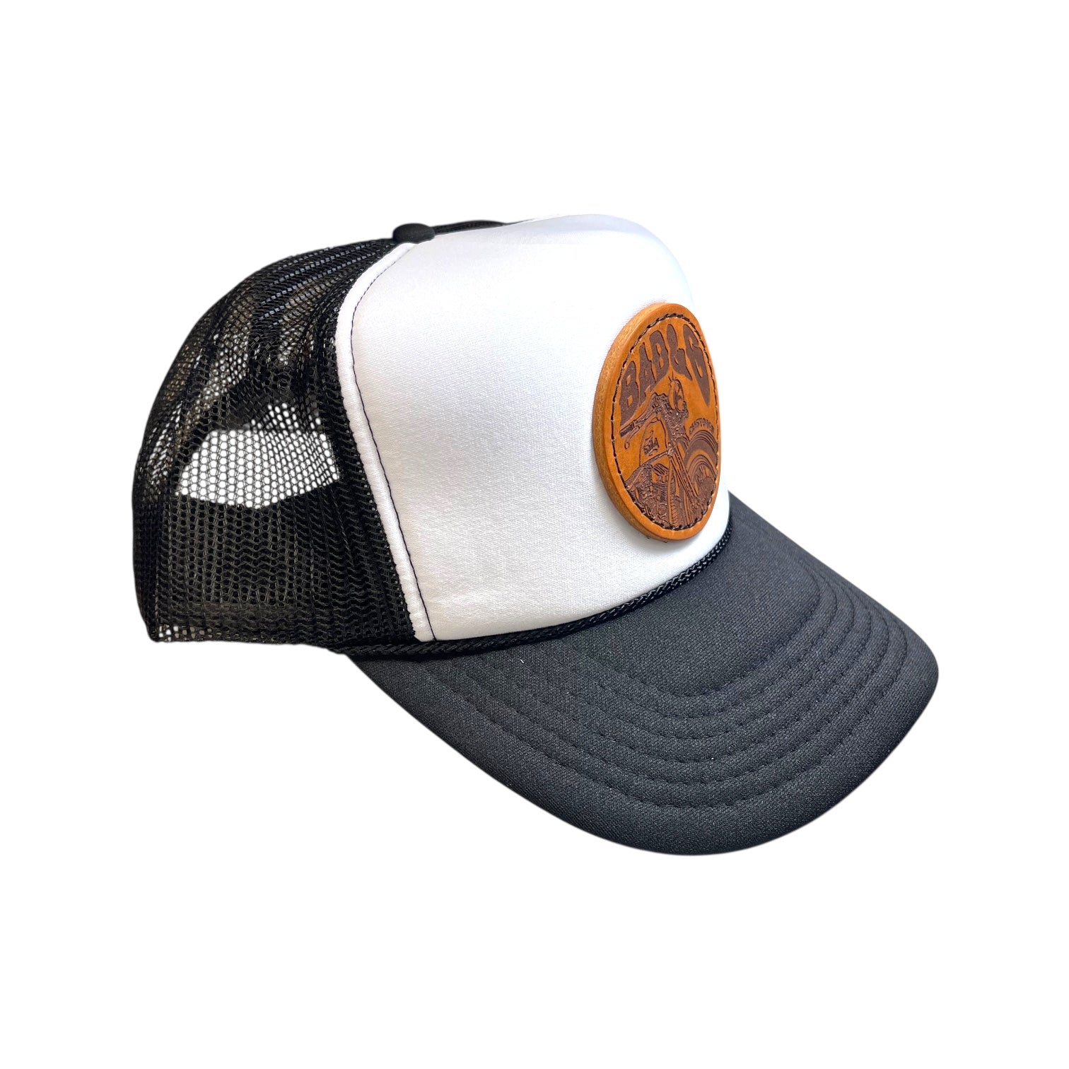 BAD&G Panhead Motorcycle Cap Trucker Style Snap Back Hat